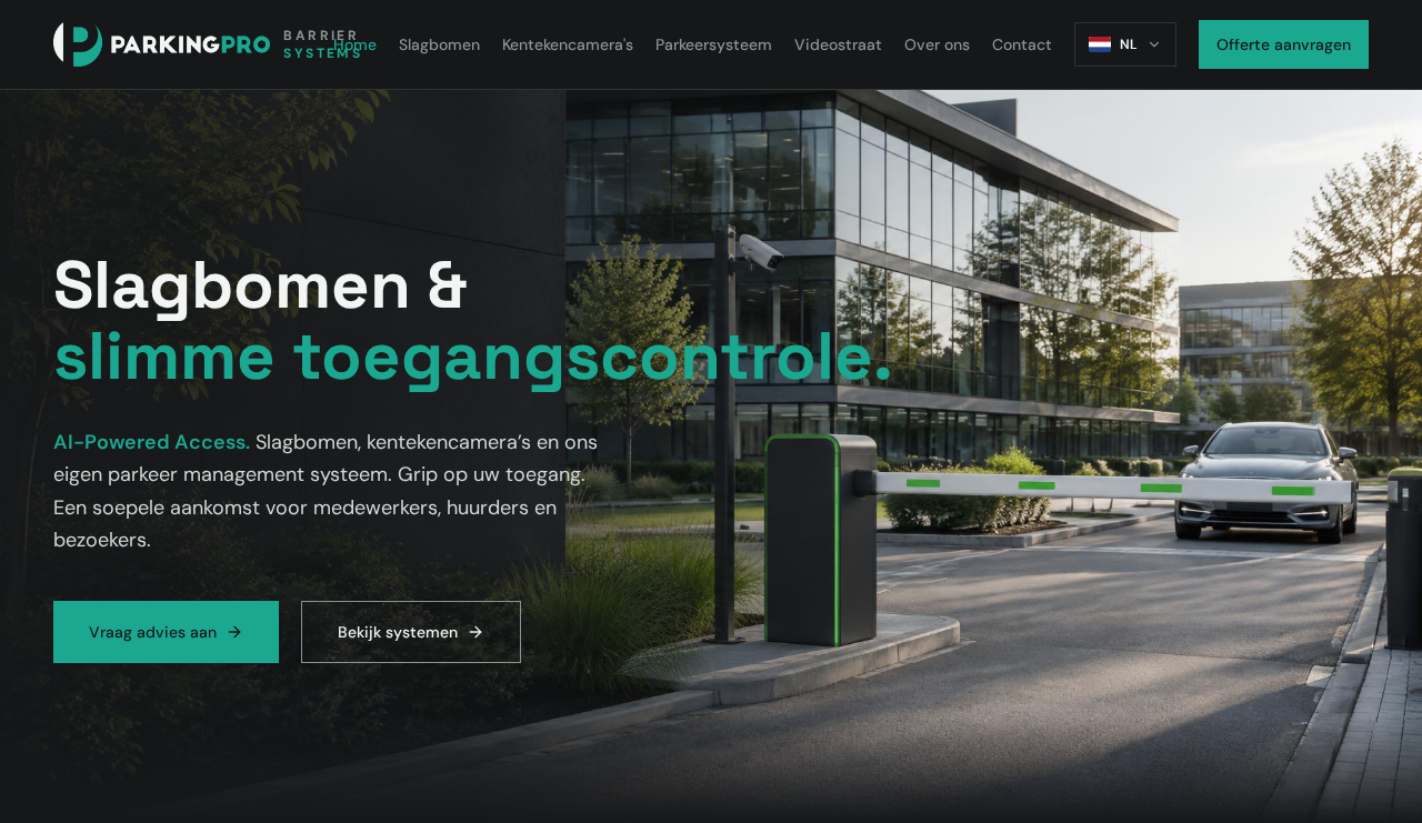 Header van de website ParkingPro-Barriers.eu